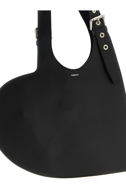 'Belt Heart' shoulder bag Black