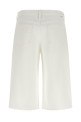 'The Whole Lot Zip Twist Fray' bermuda shorts White