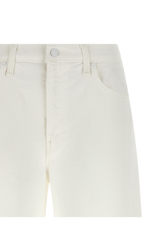 'The Whole Lot Zip Twist Fray' bermuda shorts White