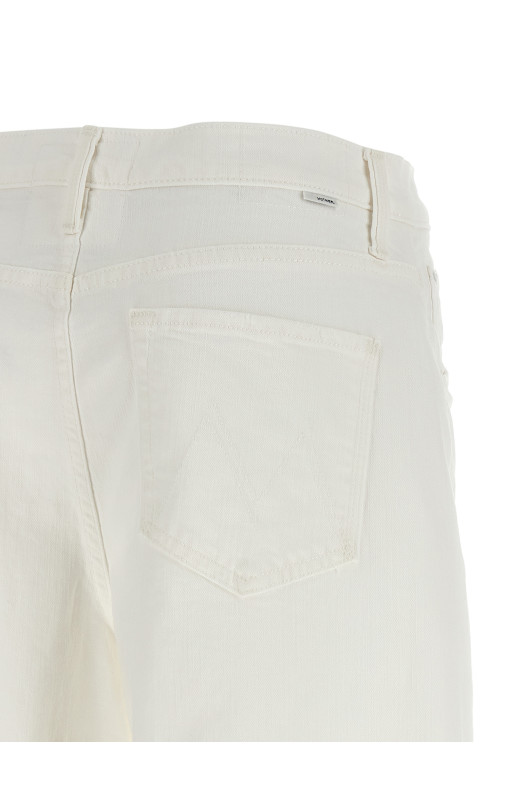 'The Whole Lot Zip Twist Fray' bermuda shorts White