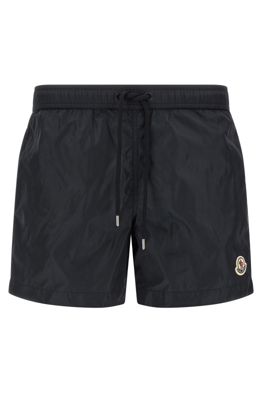 Logo patch swim shorts Blue