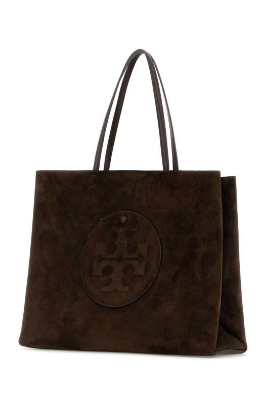 Brown suede Ella shopping bag Multicolor TORY BURCH (170980)