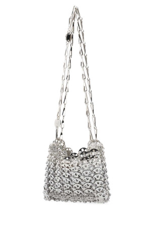 Silver metal 1969 nano shoulder bag RABANNE (20PSS0127MET001)