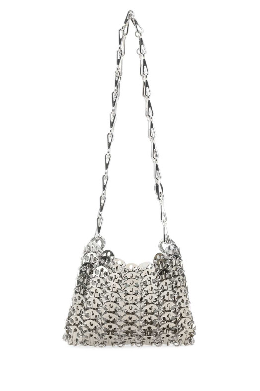 Silver metal 1969 nano shoulder bag RABANNE (20PSS0127MET001)
