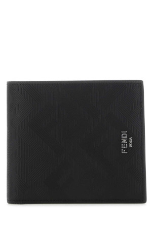 Black leather wallet FENDI (7M0169AJF4)