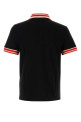 Black piquet polo shirt Black VALENTINO GARAVANI (7V3MH01KB19)
