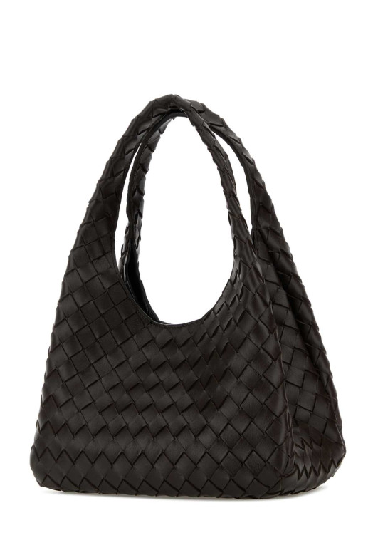 Dark brown leather small Campana shoulder bag BOTTEGA VENETA (854248V4SC0)