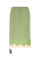 Pastel green crepe skirt SAINT LAURENT (856886Y100W)
