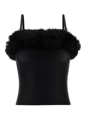 Black stretch nylon top BALENCIAGA (858101TRV38)