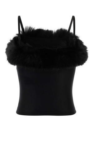 Black stretch nylon top BALENCIAGA (858101TRV38)