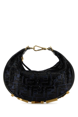 Embellished fabric mini Fendigraphy handbag FENDI (8BS081AVTA)