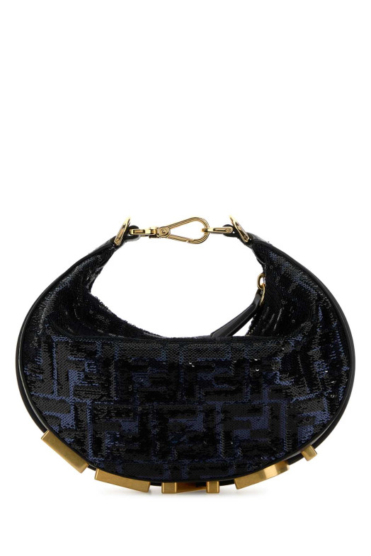 Embellished fabric mini Fendigraphy handbag FENDI (8BS081AVTA)