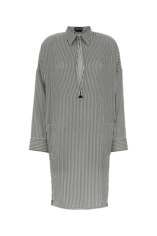 Embroidered silk shirt dress TOM FORD (AB3632FAX1712)