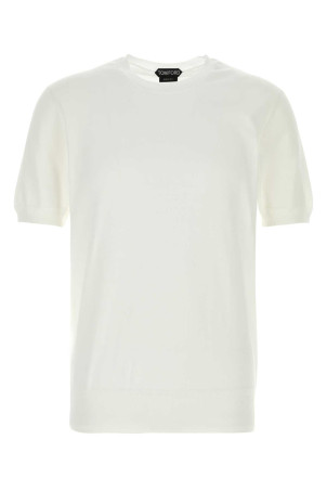 White cotton sweater TOM FORD (KCS026YMC040)
