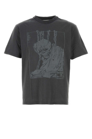 Charcoal cotton oversize t-shirt OUR LEGACY (M2266BA)