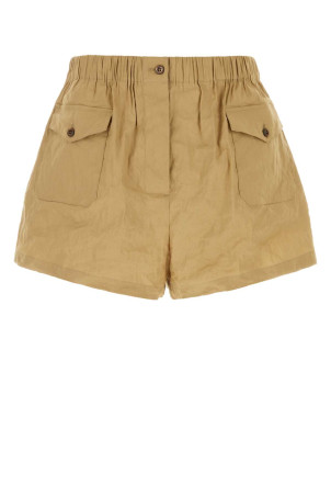 Camel stretch cotton blend shorts PRADA (P229ISOOO14NH)