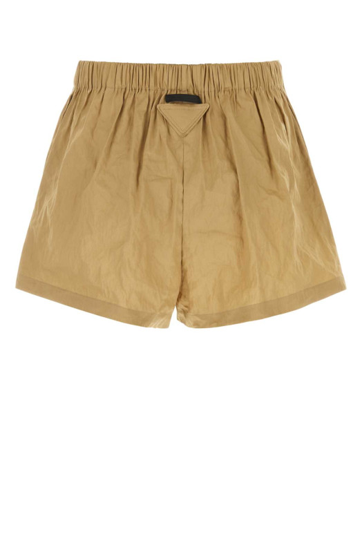 Camel stretch cotton blend shorts PRADA (P229ISOOO14NH)