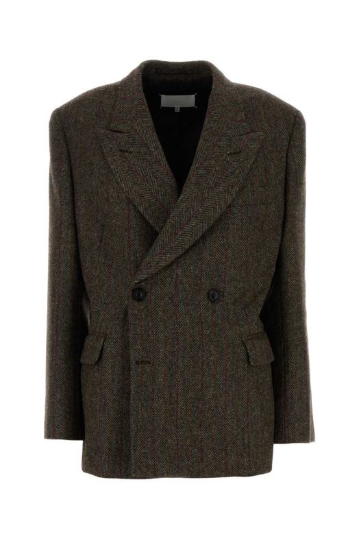 Embroidered wool blazer MAISON MARGIELA (S29BN0413M35607)