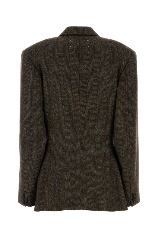 Embroidered wool blazer MAISON MARGIELA (S29BN0413M35607)