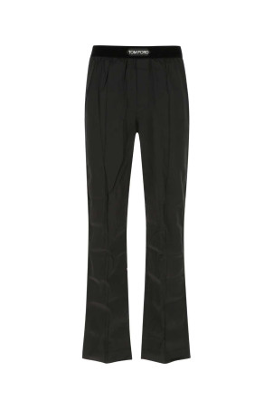 Black stretch satin pyjama pant TOM FORD (T4H201010)