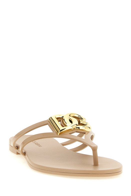 'Beachwear' slides Beige