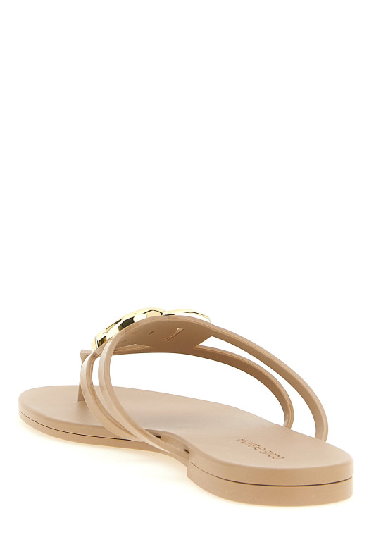 'Beachwear' slides Beige