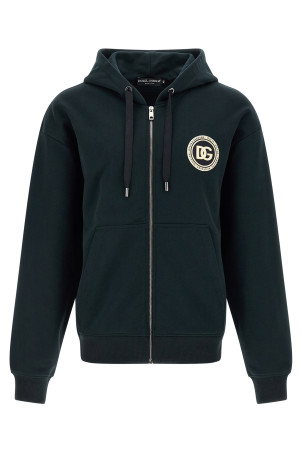 Logo patch hoodie Green