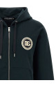 Logo patch hoodie Green