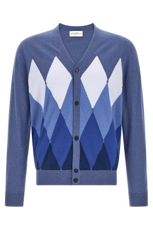 Cardigan Argyle Blue