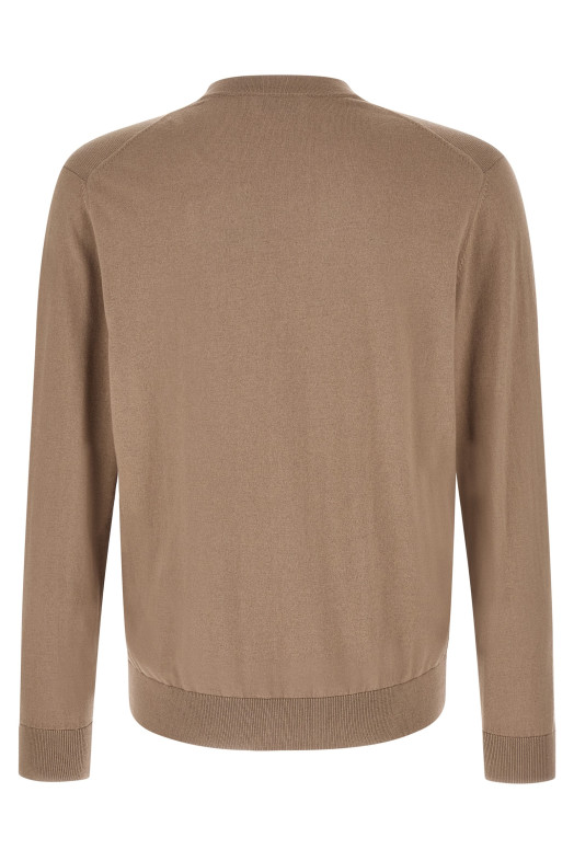 Cardigan Argyle Brown