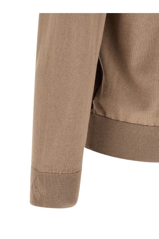 Cardigan Argyle Brown