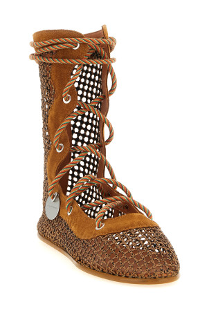 'Reticella' ankle boots Brown