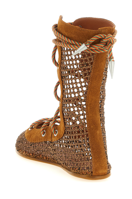 'Reticella' ankle boots Brown