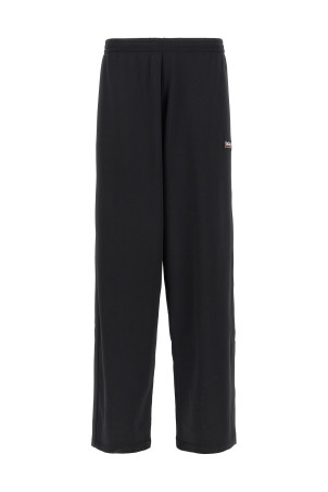 Logo embroidery joggers Black