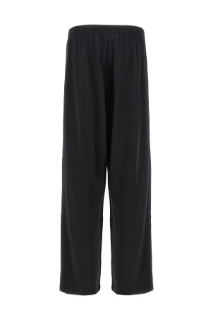 Logo embroidery joggers Black