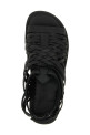 Braided leather sandals Black
