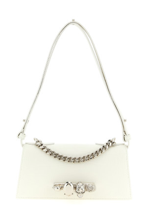 'Jewelled' mini shoulder bag White