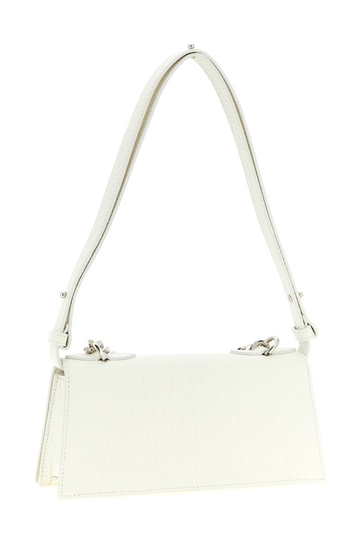 'Jewelled' mini shoulder bag White