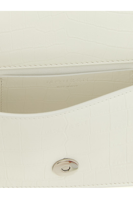 'Jewelled' mini shoulder bag White