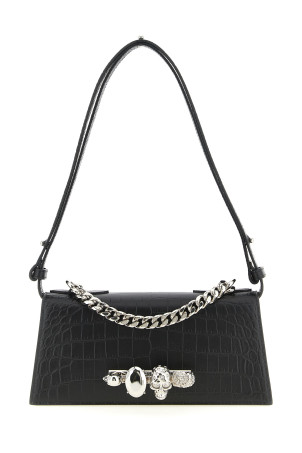 'Jewelled' mini shoulder bag Black