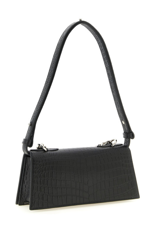 'Jewelled' mini shoulder bag Black