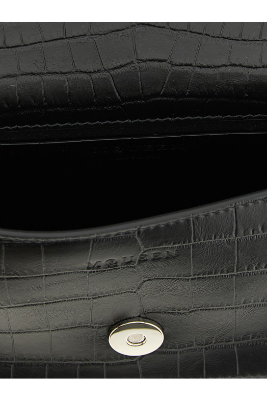 'Jewelled' mini shoulder bag Black