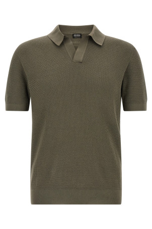 Premium cotton polo shirt Gray