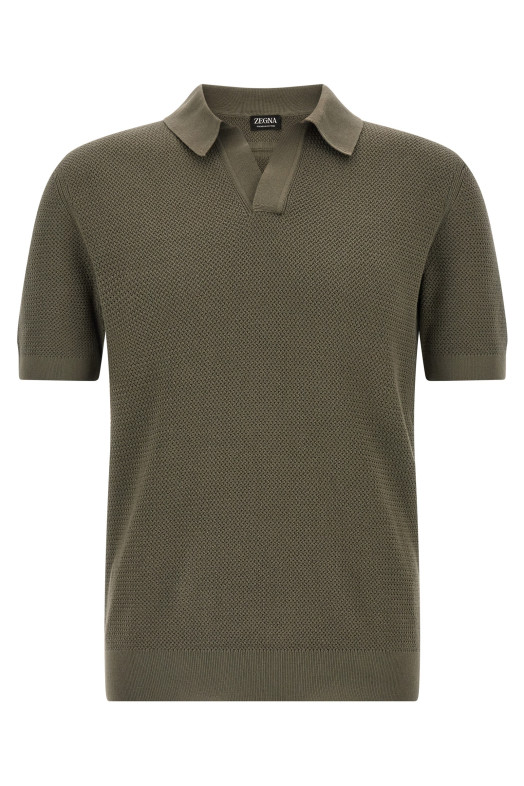 Premium cotton polo shirt Gray