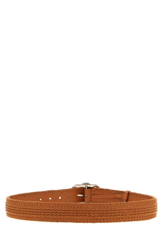 'Majaro' embroidery belt Brown