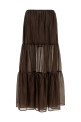 Flounces skirt Brown