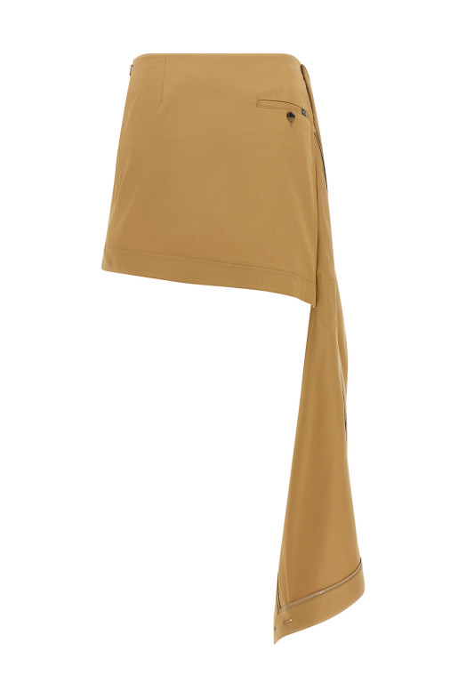 Asymmetrical skirt Beige