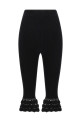'Cotton Crochet' pants Black