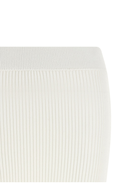 'Cotton Crochet' skirt White