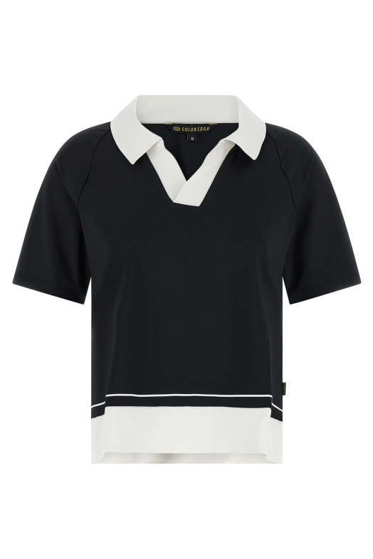 'Piccola' polo shirt - 'Active' line Black-grey